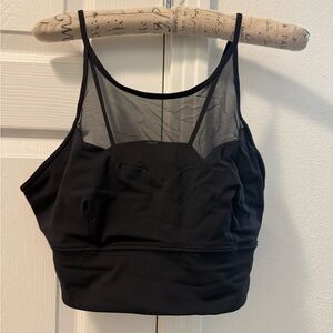 lululemon athletica Black Mesh Sports Bra Top